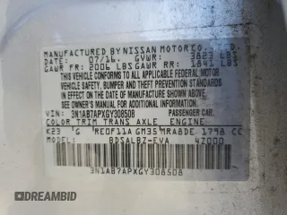 2016 Nissan Sentra SV with VIN 3N1AB7APXGY308508, listed as a Copart auction lot 41644985 with 99,227 mi miles and Salvage Title. Bid and sale history available at DreamBid. Image 12.