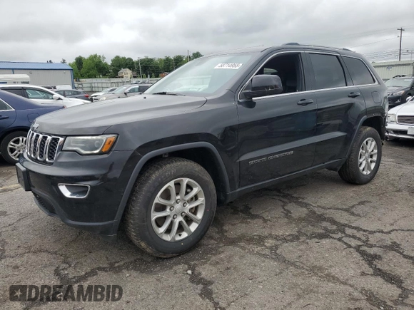 2021 Jeep Grand Cherokee Laredo X with VIN 1C4RJFAG3MC615486, listed as a Copart auction lot 58714955 with 36,830 mi miles and Salvage title. Bid and sale history available at DreamBid. Image 1.