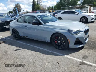 2022 BMW 2 Series M240i xDrive with VIN 3MW53CM05N8C78878, listed as a Copart auction lot 49182695 with 9,049 mi miles and Salvage title. Bid and sale history available at DreamBid. Image 4.