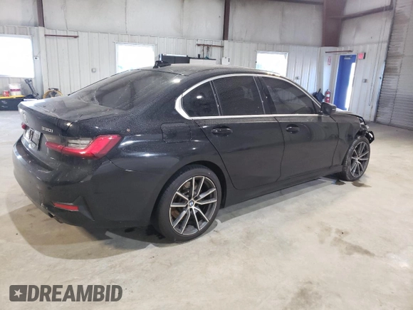 2019 BMW 3 Series 330i xDrive with VIN WBA5R7C57KAJ87310, listed as a Copart auction lot 42261105 with 0 mi miles and Salvage Title. Bid and sale history available at carsss.com. Image 3.