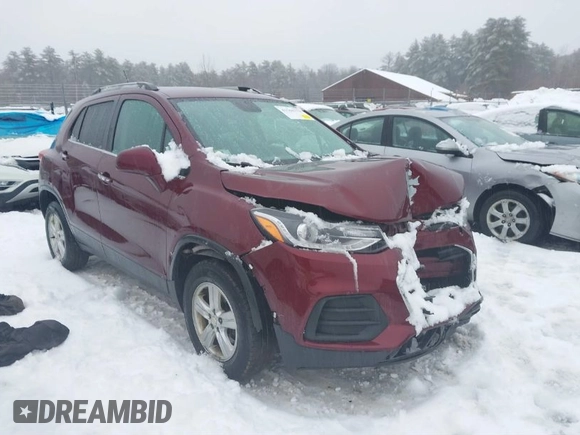2017 Chevrolet Trax LT with VIN 3GNCJPSB1HL205687, listed as a IAAI auction lot 41566773 with 1 mi miles. Bid and sale history available at carsss.com. Image 1.