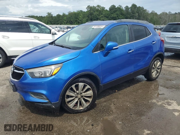 2017 Buick Encore Preferred с VIN KL4CJASB0HB007507, выставлен на аукционе Copart как лот 54156654 с пробегом 135 983 миль миль и Списание • Salvage title. История ставок и продаж доступна на DreamBid. Изображение 1.