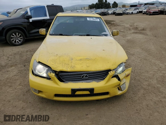 2001 Lexus IS 300/350 with VIN JTHBD182110028382, listed as a Copart auction lot 53190425 with 183,991 mi miles and Salvage Title. Bid and sale history available at DreamBid. Image 5.