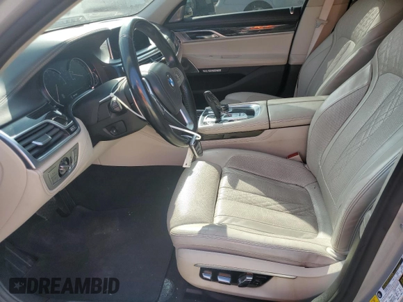 2016 BMW 7 Series 750i with VIN WBA7F0C50GGM20697, listed as a Copart auction lot 78850524 with 126,518 mi miles and Salvage Title. Bid and sale history available at carsss.com. Image 7.