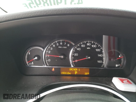2008 Cadillac STS with VIN 1G6DC67A380206020, listed as a Copart auction lot 43190895 with 150,112 mi miles and Salvage Title. Bid and sale history available at carsss.com. Image 9.