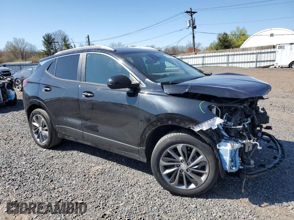 2021 Buick Encore GX Select with VIN KL4MMESL6MB111778, listed as a Copart auction lot 52966615 with 33,208 mi miles and Salvage title. Bid and sale history available at DreamBid. Image 4.