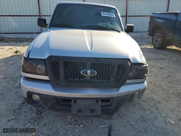 2011 Ford Ranger XL with VIN 1FTKR1ED1BPA74196, listed as a Copart auction lot 83106394 with 654,093 mi miles and Salvage Title. Bid and sale history available at carsss.com. Image 5.