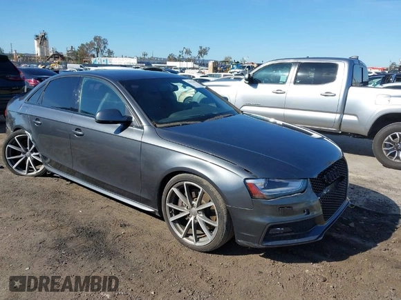 2016 Audi S4 Premium Plus with VIN WAUBGAFL4GA008390, listed as a IAAI auction lot 41831287 with 82,413 mi miles. Bid and sale history available at carsss.com. Image 1.