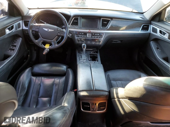 2015 Hyundai Genesis 3.8L with VIN KMHGN4JE2FU082585, listed as a Copart auction lot 41584764 with 125,151 mi miles and Clean Title. Bid and sale history available at carsss.com. Image 8.
