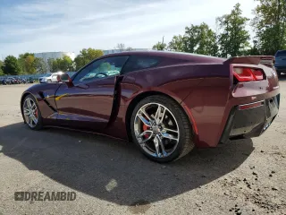 2016 Chevrolet Corvette Z51 3LT with VIN 1G1YM2D77G5109197, listed as a Copart auction lot 72709064 with 35,410 mi miles and Salvage Title. Bid and sale history available at carsss.com. Image 2.