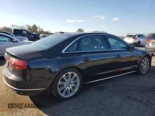 2015 Audi A8 L 4.0T with VIN WAU32AFD7FN041466, listed as a Copart auction lot 47211805 with 85,446 mi miles and Salvage Title. Bid and sale history available at carsss.com. Image 3.