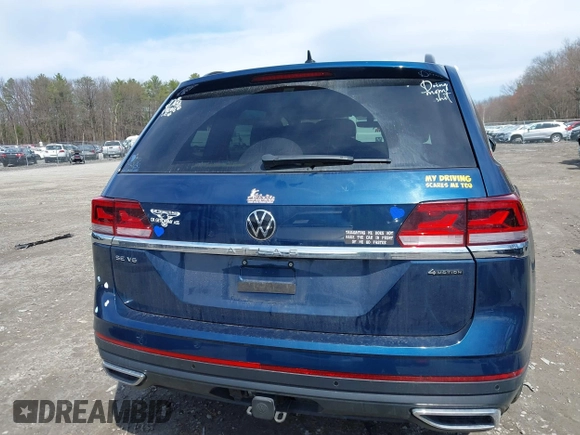 2023 Volkswagen Atlas SE with VIN 1V2HR2CA2PC505456, listed as a IAAI auction lot 42032269 with 7,918 mi miles and . Bid and sale history available at DreamBid. Image 17.