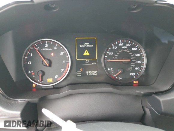 2023 Subaru WRX z VIN JF1VBAA65P9823639, wystawiony jako Copart lot #53605205 z przebiegiem 21 990 mil mil oraz Szkoda całkowita • Salvage title. Historia ofert i sprzedaży dostępna na DreamBid. Obrazek 9.