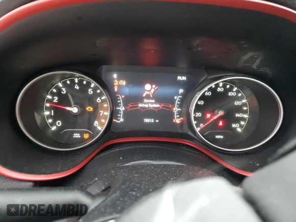 2021 Jeep Compass Trailhawk with VIN 3C4NJDDB3MT515203, listed as a Copart auction lot 52522695 with 78,313 mi miles and Salvage title. Bid and sale history available at DreamBid. Image 9.