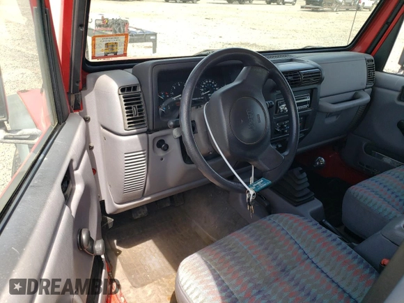 1997 Jeep Wrangler Sport with VIN 1J4FY19S2VP477079, listed as a Copart auction lot 54831895 with 254,358 mi miles and Clean Title. Bid and sale history available at carsss.com. Image 8.