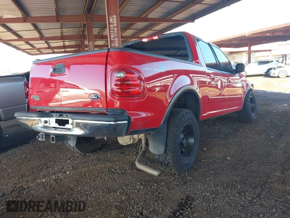 2002 Ford F-150 XLT with VIN 1FTRW08L42KB60054, listed as a IAAI auction lot 41867655 with 1 mi miles. Bid and sale history available at carsss.com. Image 4.