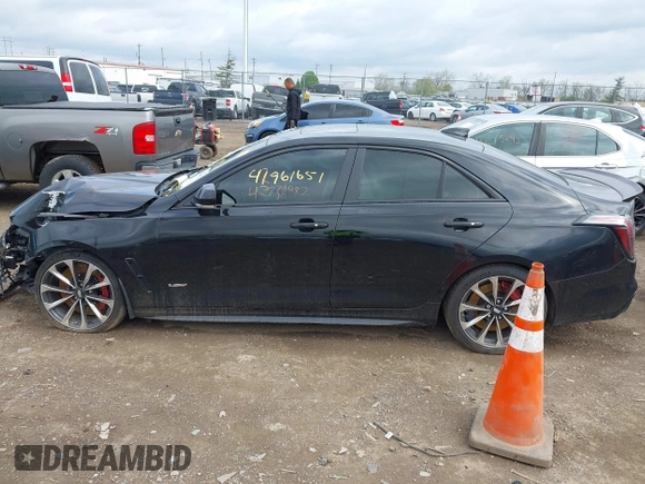 2023 Cadillac CT4-V Blackwing with VIN 1G6DL5RP9P0410802, listed as a IAAI auction lot 42038982 with 21,257 mi miles and . Bid and sale history available at DreamBid. Image 14.