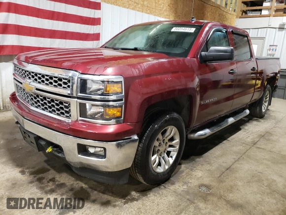 2014 Chevrolet Silverado 1500 LT with VIN 3GCUKREC8EG556479, listed as a Copart auction lot 56054615 with 118,524 mi miles and Salvage Title. Bid and sale history available at DreamBid. Image 1.