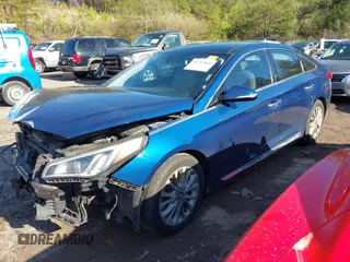 2015 Hyundai Sonata 2.4L Sport with VIN 5NPE34AF9FH018371, listed as a IAAI auction lot 41761866 with 248,069 mi miles. Bid and sale history available at carsss.com. Image 17.