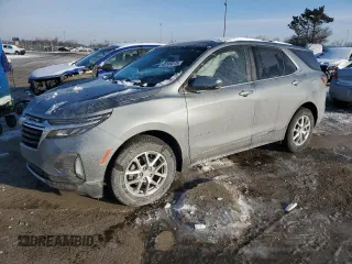 2024 Chevrolet Equinox LT with VIN 3GNAXUEG0RS211709, listed as a Copart auction lot 45149275 with 9,516 mi miles and Clean Title. Bid and sale history available at carsss.com. Image 1.