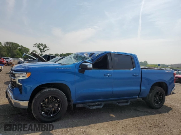 2023 Chevrolet Silverado 1500 LT z VIN 3GCUDDED8PG285576, wystawiony jako Copart lot #59766225 z przebiegiem 29 455 mil mil oraz Szkoda całkowita • Salvage title. Historia ofert i sprzedaży dostępna na DreamBid. Obrazek 1.