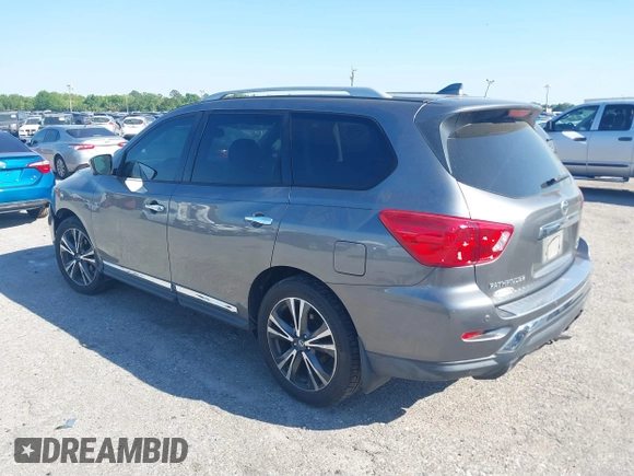 2020 Nissan Pathfinder Platinum with VIN 5N1DR2DM9LC605276, listed as a IAAI auction lot 41814464 with 78,249 mi miles. Bid and sale history available at carsss.com. Image 3.
