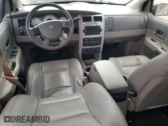 2005 Dodge Durango SLT with VIN 1D4HD48N85F562640, listed as a Copart auction lot 47258845 with 250,233 mi miles and Salvage title. Bid and sale history available at DreamBid. Image 8.