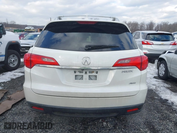 2015 Acura RDX Tech Pkg with VIN 5J8TB4H56FL000513, listed as a IAAI auction lot 41283811 with 167,324 mi miles. Bid and sale history available at carsss.com. Image 16.