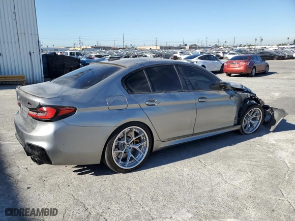 2019 BMW M5 Competition with VIN WBSJF0C58KB285038, listed as a Copart auction lot 80848684 with NaN miles and Salvage Title. Bid and sale history available at carsss.com. Image 3.