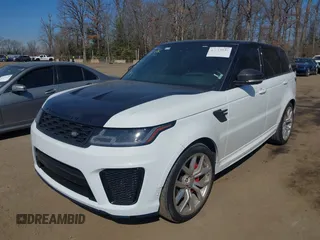 2019 Land Rover Range Rover Sport SVR with VIN SALWZ2SE7KA865879, listed as a IAAI auction lot 41613539 with 65,456 mi miles and . Bid and sale history available at DreamBid. Image 17.