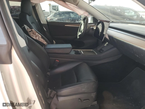 2023 Tesla Model Y Long Range with VIN 7SAYGDEE5PF856600, listed as a Copart auction lot 42181835 with 33,434 mi miles and Salvage Title. Bid and sale history available at carsss.com. Image 7.