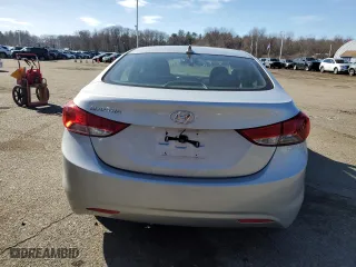 2012 Hyundai Elantra GLS PZEV with VIN 5NPDH4AE2CH077987, listed as a Copart auction lot 47399855 with 125,772 mi miles and Salvage Title. Bid and sale history available at carsss.com. Image 6.