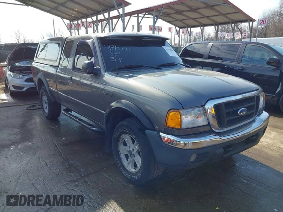 2005 Ford Ranger XL with VIN 1FTZR15EX5PA09004, listed as a IAAI auction lot 41710100 with 134,237 mi miles. Bid and sale history available at carsss.com. Image 1.