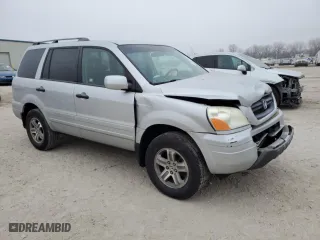 2003 Honda Pilot EX with VIN 2HKYF18753H551640, listed as a Copart auction lot 86652314 with 22,118 mi miles and Salvage Title. Bid and sale history available at carsss.com. Image 4.