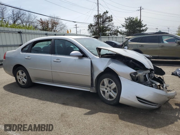 2010 Chevrolet Impala LS with VIN 2G1WA5EK2A1230071, listed as a Copart auction lot 53567055 with 151,910 mi miles and Salvage Title. Bid and sale history available at DreamBid. Image 4.