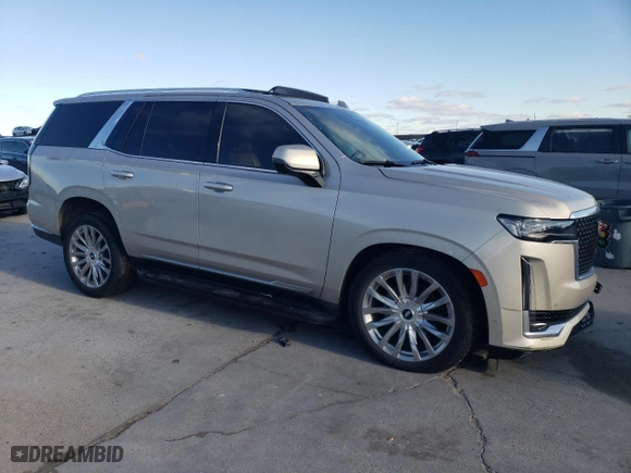 2022 Cadillac Escalade Premium Luxury with VIN 1GYS3CKL1NR172334, listed as a Copart auction lot 87058984 with 0 mi miles and Salvage Title. Bid and sale history available at carsss.com. Image 4.