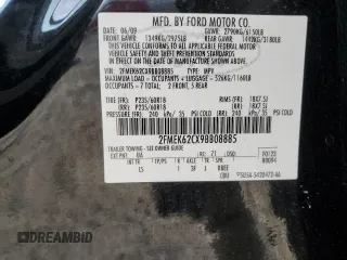 2009 Ford Flex SEL with VIN 2FMEK62CX9BB08885, listed as a Copart auction lot 48808745 with 174,960 mi miles and Salvage Title. Bid and sale history available at carsss.com. Image 13.