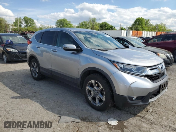 2017 Honda CR-V EX-L with VIN 5J6RW2H84HL015150, listed as a Copart auction lot 52027454 with 121,533 mi miles and Salvage Title. Bid and sale history available at carsss.com. Image 4.