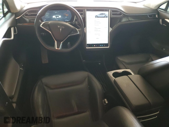 2016 Tesla Model S 90D with VIN 5YJSA1E29GF120543, listed as a Copart auction lot 56574425 with 56,412 mi miles and Salvage title. Bid and sale history available at DreamBid. Image 8.