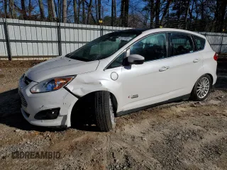 2015 Ford C-Max Energi SEL with VIN 1FADP5CU1FL124560, listed as a Copart auction lot 45127455 with 0 mi miles and Salvage Title. Bid and sale history available at carsss.com. Image 1.