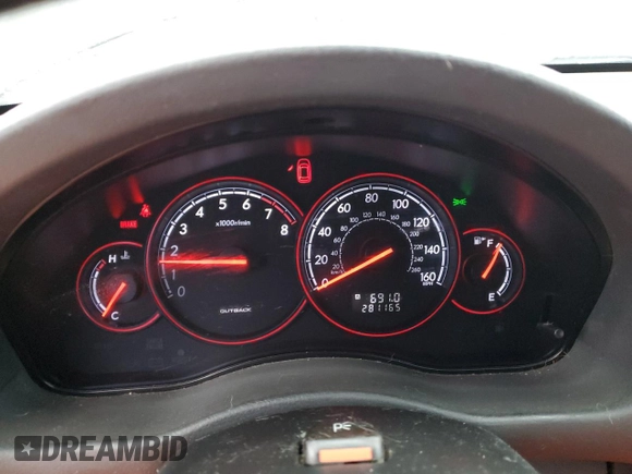 2005 Subaru Legacy Outback XT Limited with VIN 4S4BP67C856387985, listed as a Copart auction lot 41397675 with 281,165 mi miles and Salvage title. Bid and sale history available at DreamBid. Image 9.