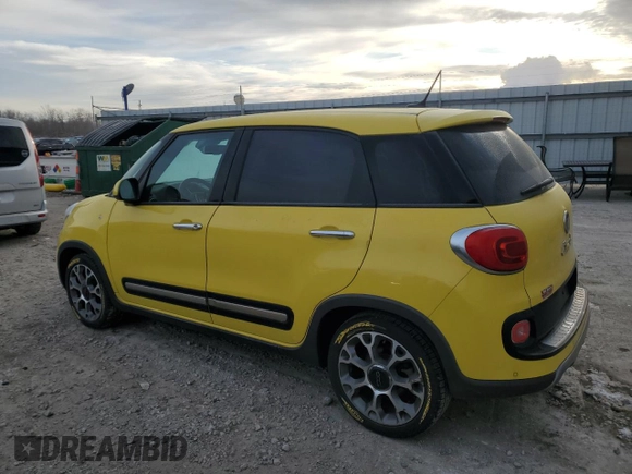 2014 FIAT 500L Trekking with VIN ZFBCFADH5EZ009882, listed as a Copart auction lot 41487155 with 55,122 mi miles and Salvage Title. Bid and sale history available at DreamBid. Image 2.