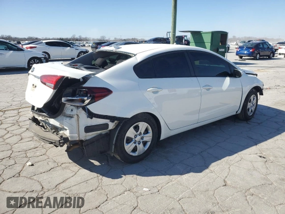 2017 Kia Forte LX with VIN 3KPFK4A75HE046031, listed as a Copart auction lot 48627615 with 87,598 mi miles and Salvage Title. Bid and sale history available at carsss.com. Image 3.