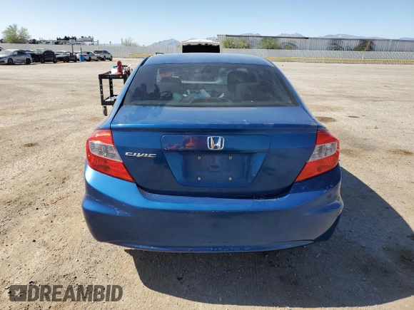 2012 Honda Civic LX с VIN 19XFB2F52CE304431, выставлен на аукционе Copart как лот 58135115 с пробегом 72 780 миль миль и Списание • Salvage title. История ставок и продаж доступна на DreamBid. Изображение 6.
