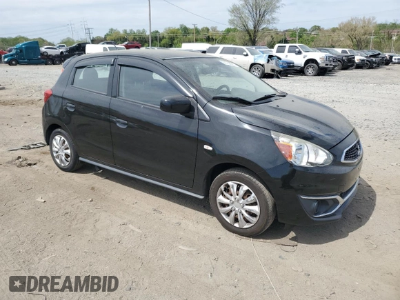 2017 Mitsubishi Mirage ES with VIN ML32A3HJ6HH016319, listed as a Copart auction lot 53732925 with 177,388 mi miles and Salvage title. Bid and sale history available at DreamBid. Image 4.
