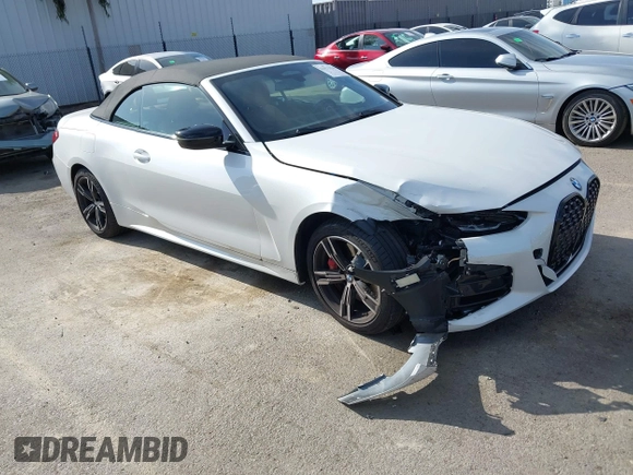 2024 BMW 4 Series M440i xDrive с VIN WBA63AT04RCP14967, выставлен на аукционе IAAI как лот 42031020 с пробегом Не указан миль и . История ставок и продаж доступна на DreamBid. Изображение 1.