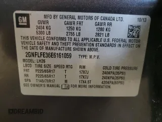 2014 Chevrolet Equinox LT with VIN 2GNFLFE36E6161059, listed as a Copart auction lot 53311295 with 144,320 mi miles and Clean Title. Bid and sale history available at carsss.com. Image 13.