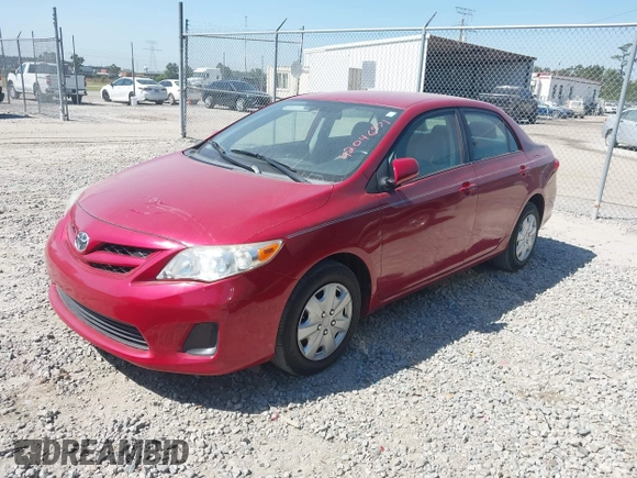 2011 Toyota Corolla L with VIN JTDBU4EE3B9124609, listed as a IAAI auction lot 42046571 with 59,617 mi miles. Bid and sale history available at carsss.com. Image 2.