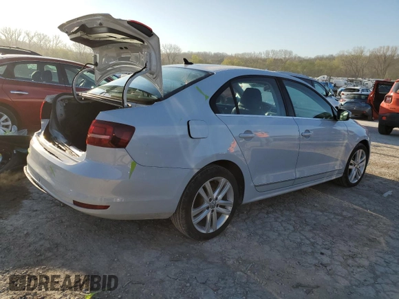 2017 Volkswagen Jetta SEL с VIN 3VWL17AJ5HM312931, выставлен на аукционе Copart как лот 52101195 с пробегом 37 192 миль миль и Списание • Salvage title. История ставок и продаж доступна на DreamBid. Изображение 3.