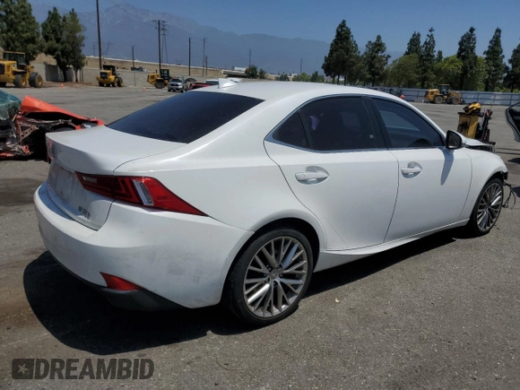 2014 Lexus IS 250 with VIN JTHBF1D26E5028855, listed as a Copart auction lot 61844245 with 113,767 mi miles and Salvage title. Bid and sale history available at DreamBid. Image 3.